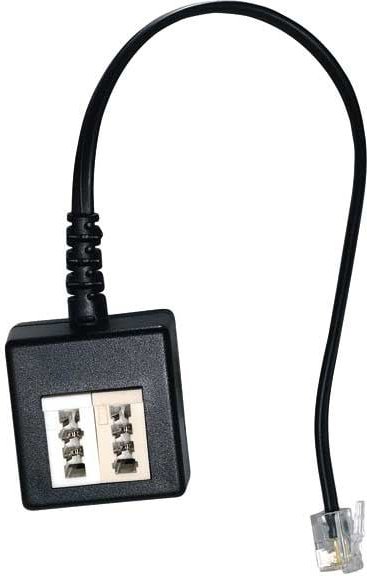 Telefon Adapter international, TAE-NF-Kupplung auf RJ11-Stecker 4p4c, 0,15m (45067)