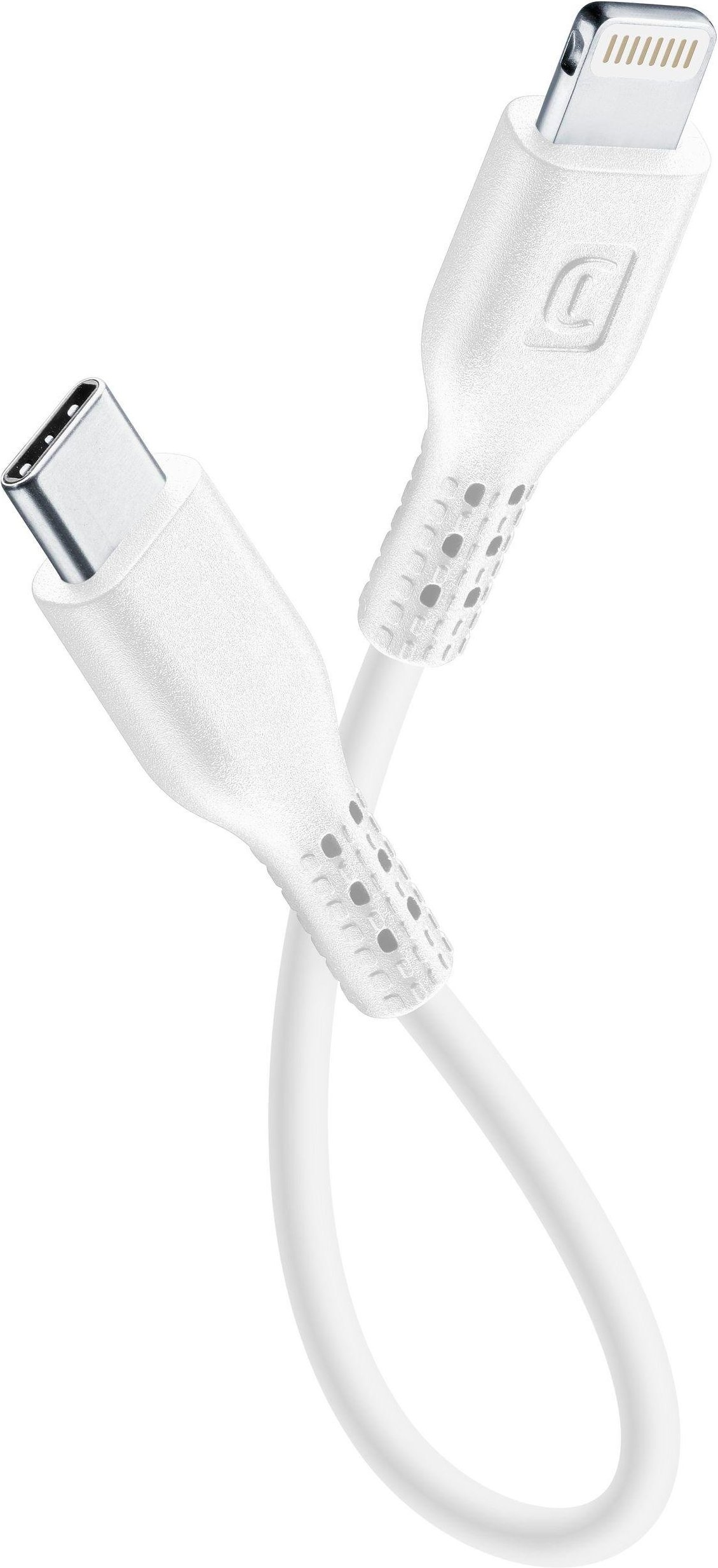 Power Data Cable 15 cm USB Typ-C/ Lightning White (60291)