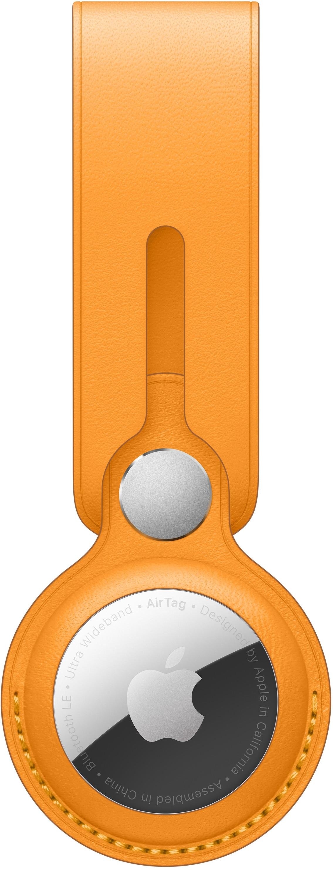 AirTag Anhänger aus Leder – California Poppy
