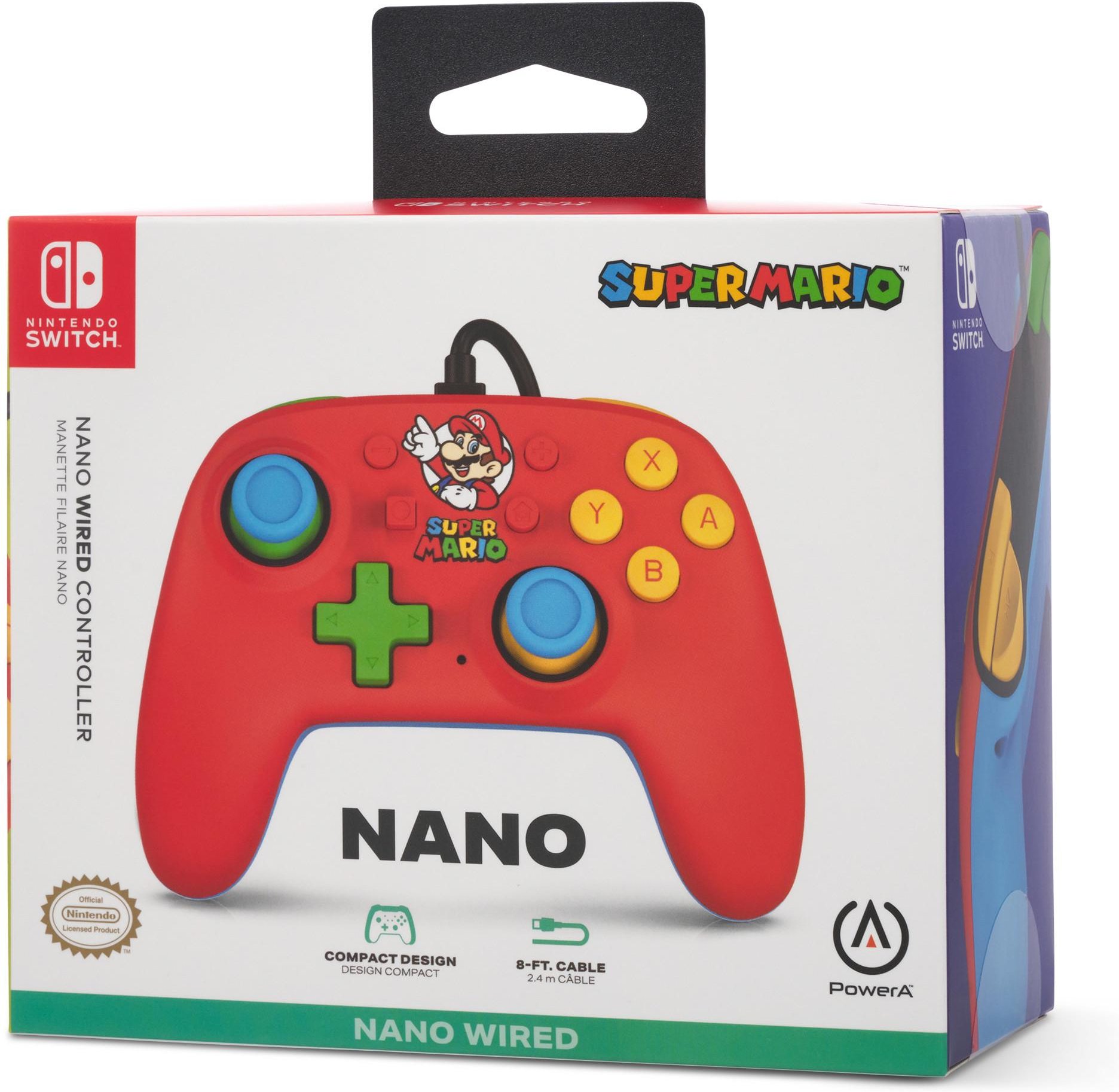 Nano Wired Controller für Nintendo Switch, Mario Medley