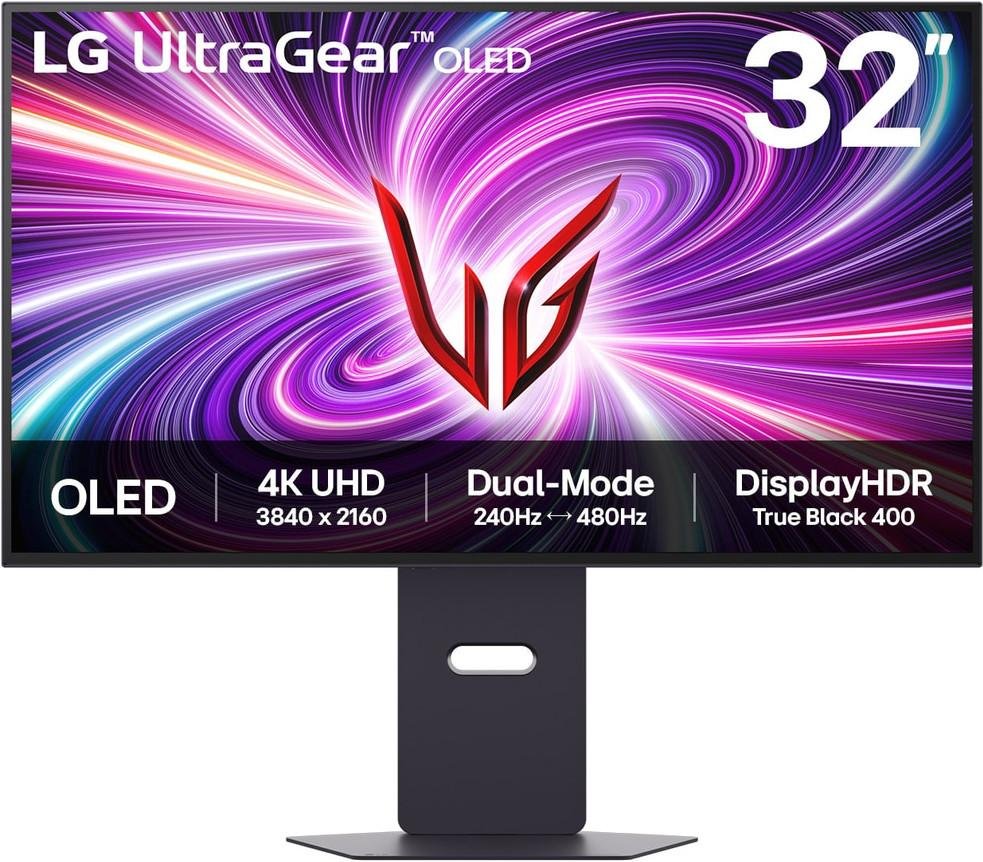 UltraGear 32GX870A-B.AEU, Schwarz, 32 Zoll, 4K, OLED, 480 Hz, 0,03 ms