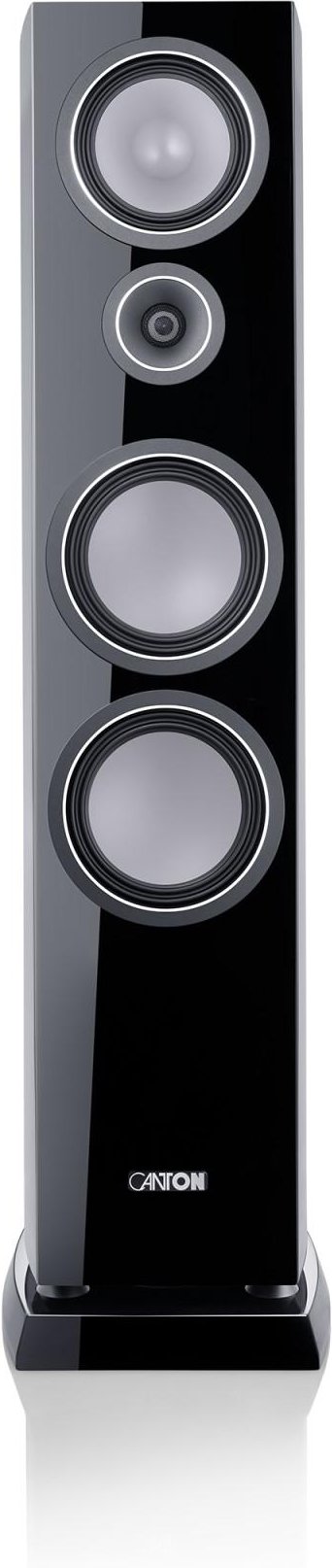 Vento 90 schwarz high gloss Stück Standlautsprecher