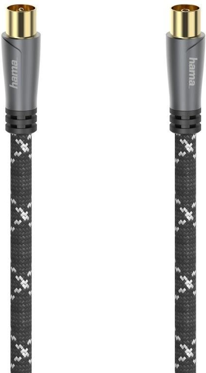 Antennen-Kabel, Koax-Stecker - Koax-Kupplung, Metall, verg., 3,0 m, 120 dB (00205071)