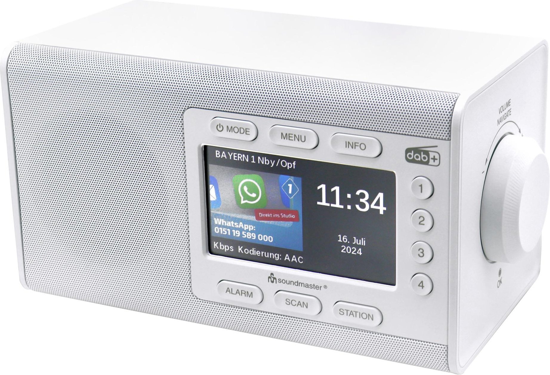 DAB900 Weiß DAB+ Radio
