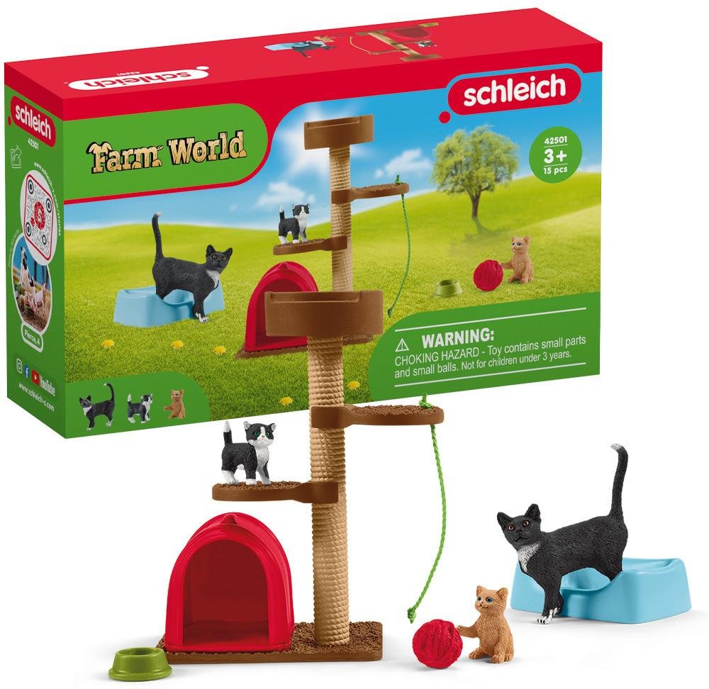 Spielspass fuer niedliche Katzen Spielfiguren-Set