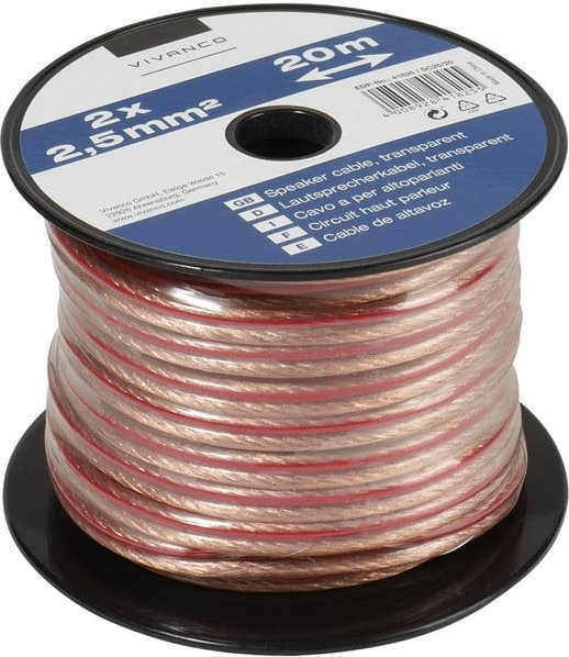 Thumbnail - Lautsprecherkabel auf Minispule, 2x 2,5 mm², 20m (46825)