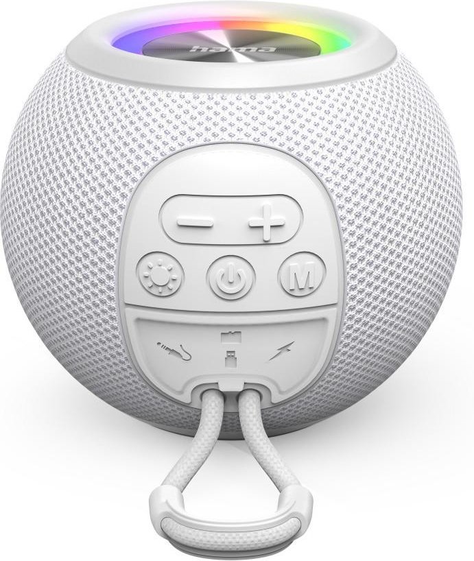 Bluetooth®-Lautsprecher "Ball Shape Speaker", 5 Licht-Modi, 5W, Weiß (00188238)