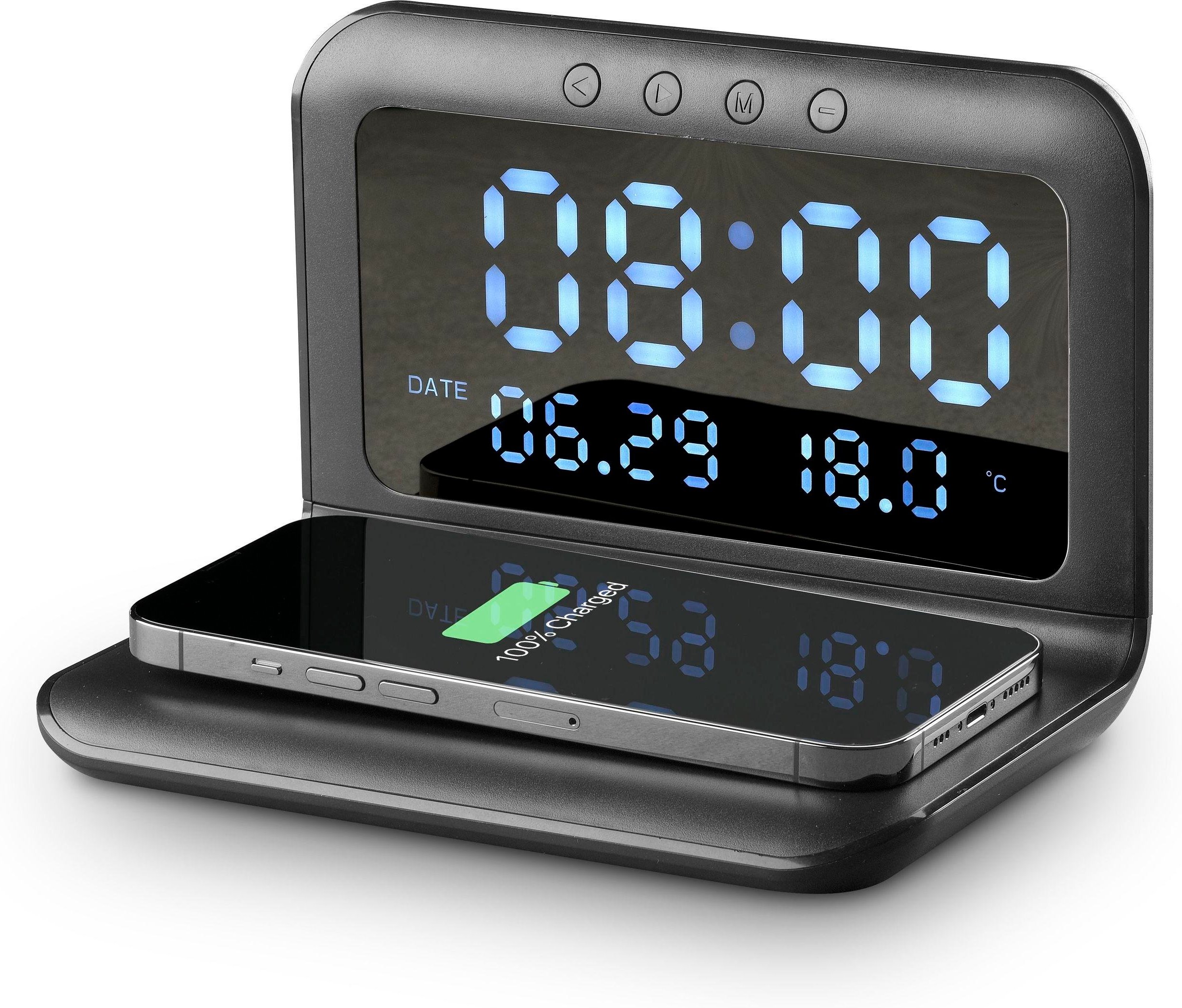 Wireless Smart Clock Charger Black (60402)
