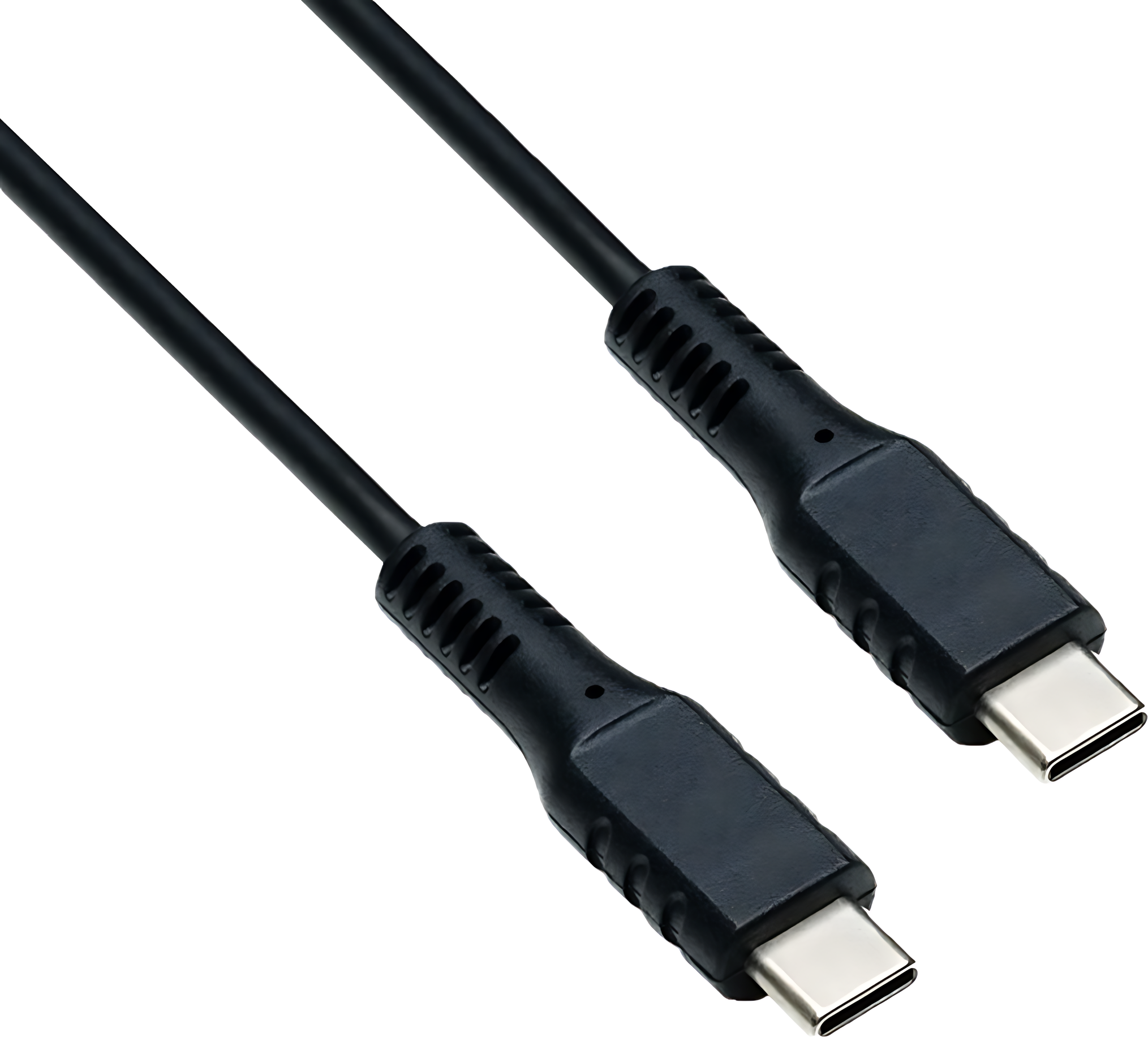 USB Typ C auf C Ladekabel, 2x USB Typ C Stecker, 60W, schwarz, 3m