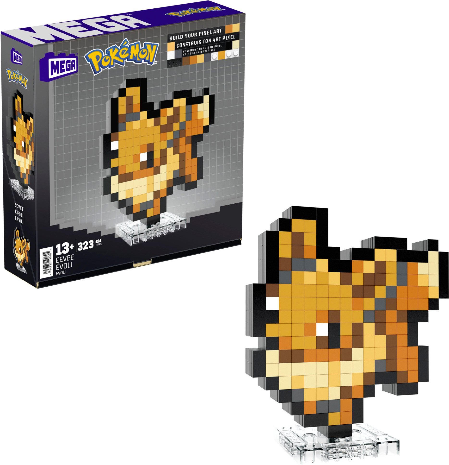 Mega-Set Pokémon Evoli Pixel