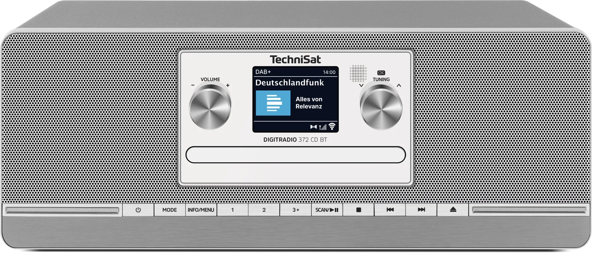 DIGITRADIO 372 CD BT, anthrazit/silber DAB+ Radio mit CD Player
