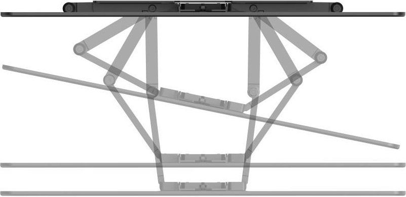 TV-Wandhalterung FULLMOTION "Ultraslim", 600x400, 229 cm (90"), Schwarz (00220851)