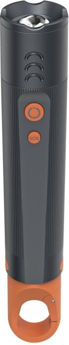 LED-Taschenlampe "FLX350", Batterien, stoßfest, Aluminium, 4 Modi+SOS, Zoom (00228604)