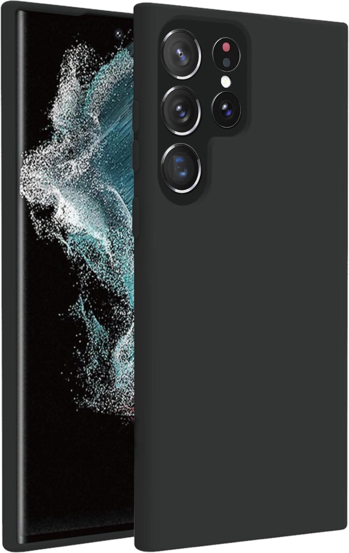 Hype Cover, Schutzhülle für Samsung Galaxy S23 Ultra Schwarz (63515) Handyhülle