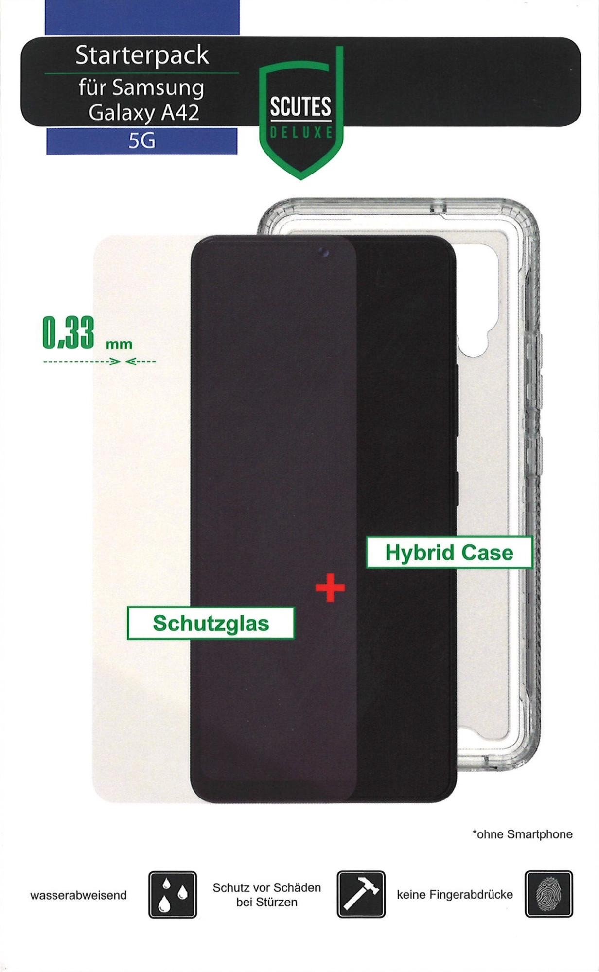Starterpack Samsung Galaxy A42 (Handyhülle + Displayschutz)