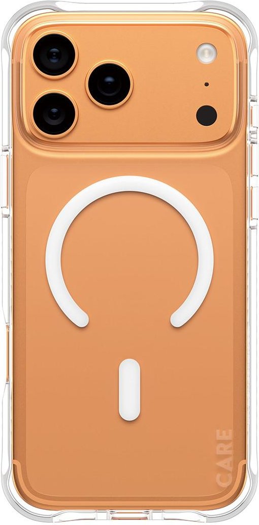 CARE by PanzerGlass Fashionable Case Samba mit MagSafe für iPhone 17 Pro Max, Transparent/Weiß
