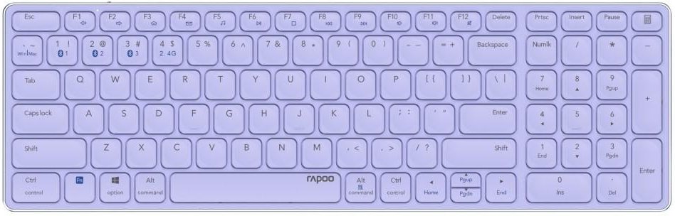 Kabellose Multi-Mode-Tastatur "E9700M", Lila, QWERTZ (00215396)