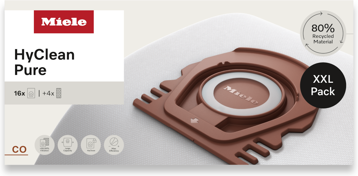 XXL HyClean Pure CO Staubsaugerbeutel