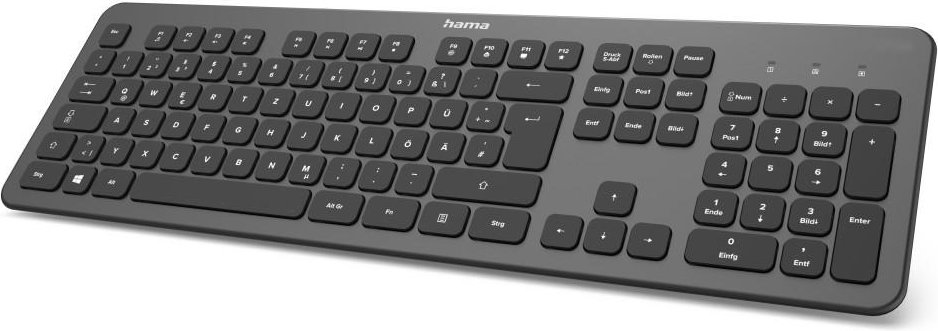 Tastatur "KW-700", kabellos, Anthrazit/Schwarz, QWERTZ DE (00182611)