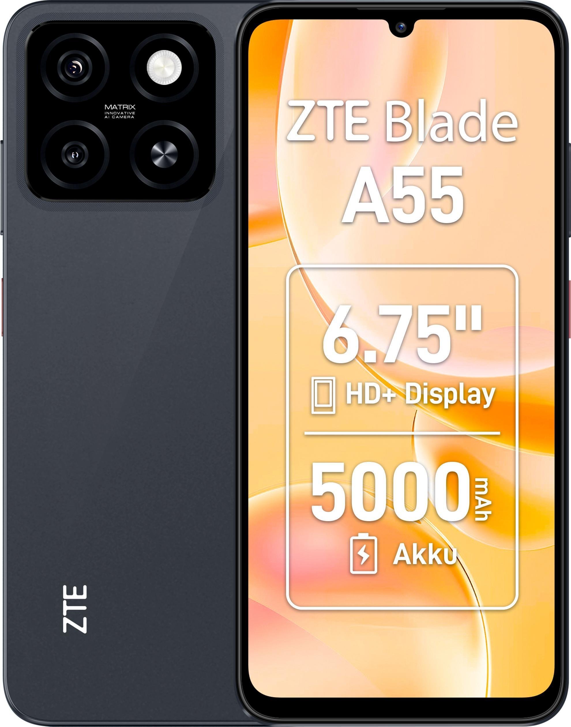 Blade A55 4GB + 64GB Black Smartphone