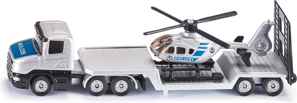 Modellauto Tieflader mit Helikopter 1610