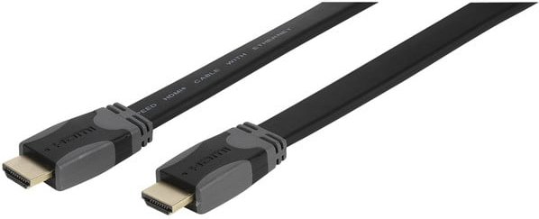 High Speed HDMI® Kabel mit Ethernet, 1,5 m (Flach) (47103)