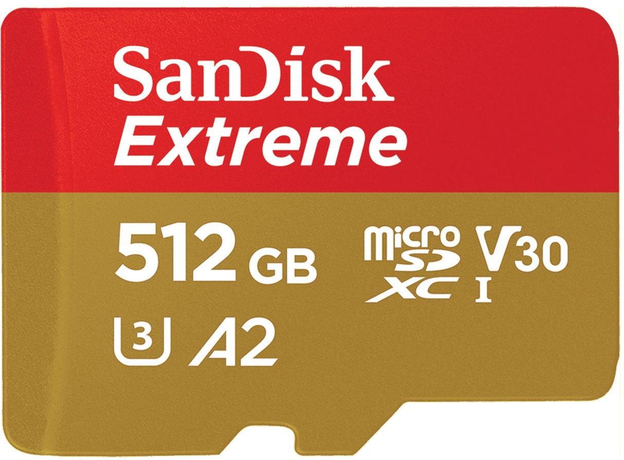 Extreme 512GB (R190MB/s) + Adapter + 1 Jahr RescuePRO Deluxe (121589) micro SDXC Speicherkarte
