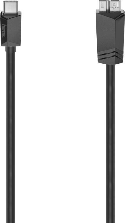 USB-C-Kabel, USB-C-Stecker - Micro-USB-St., USB 3.2 Gen1, 5 Gbit/s, 0,75 m (00200655)