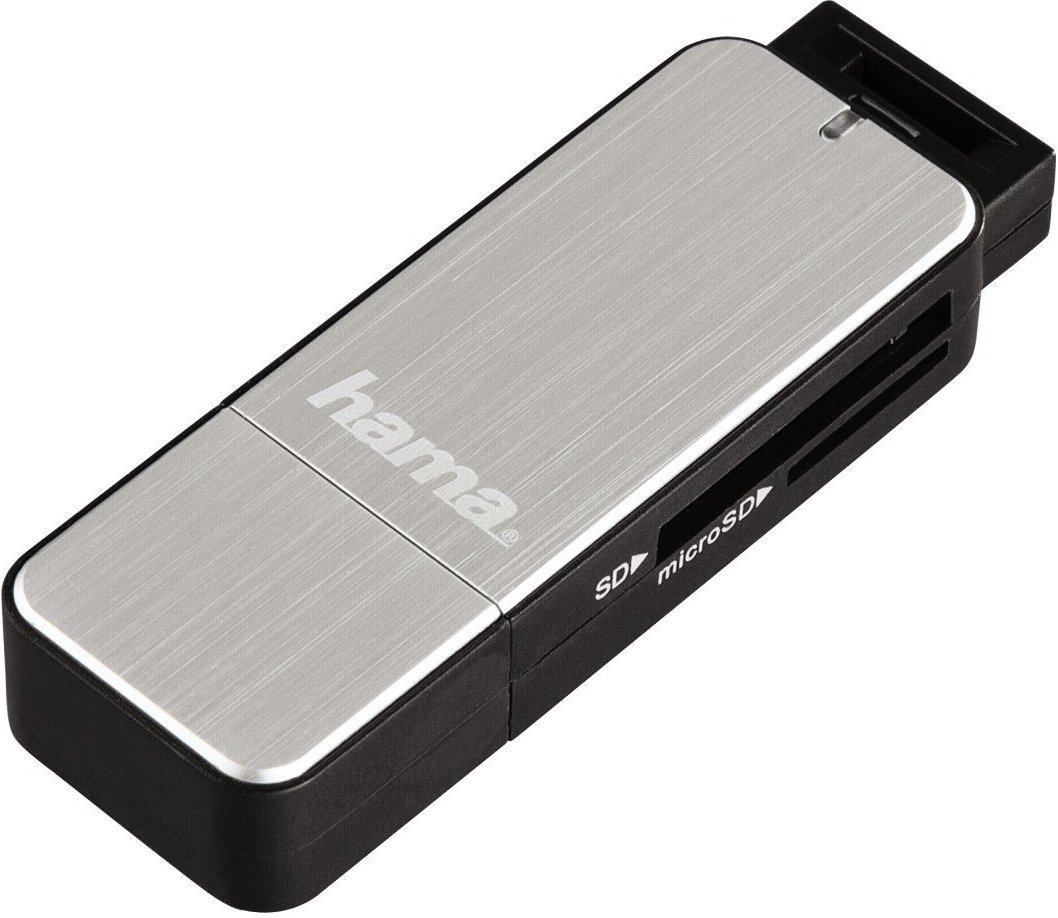 USB-3.0-Kartenleser, SD/microSD, Silber (00123900)