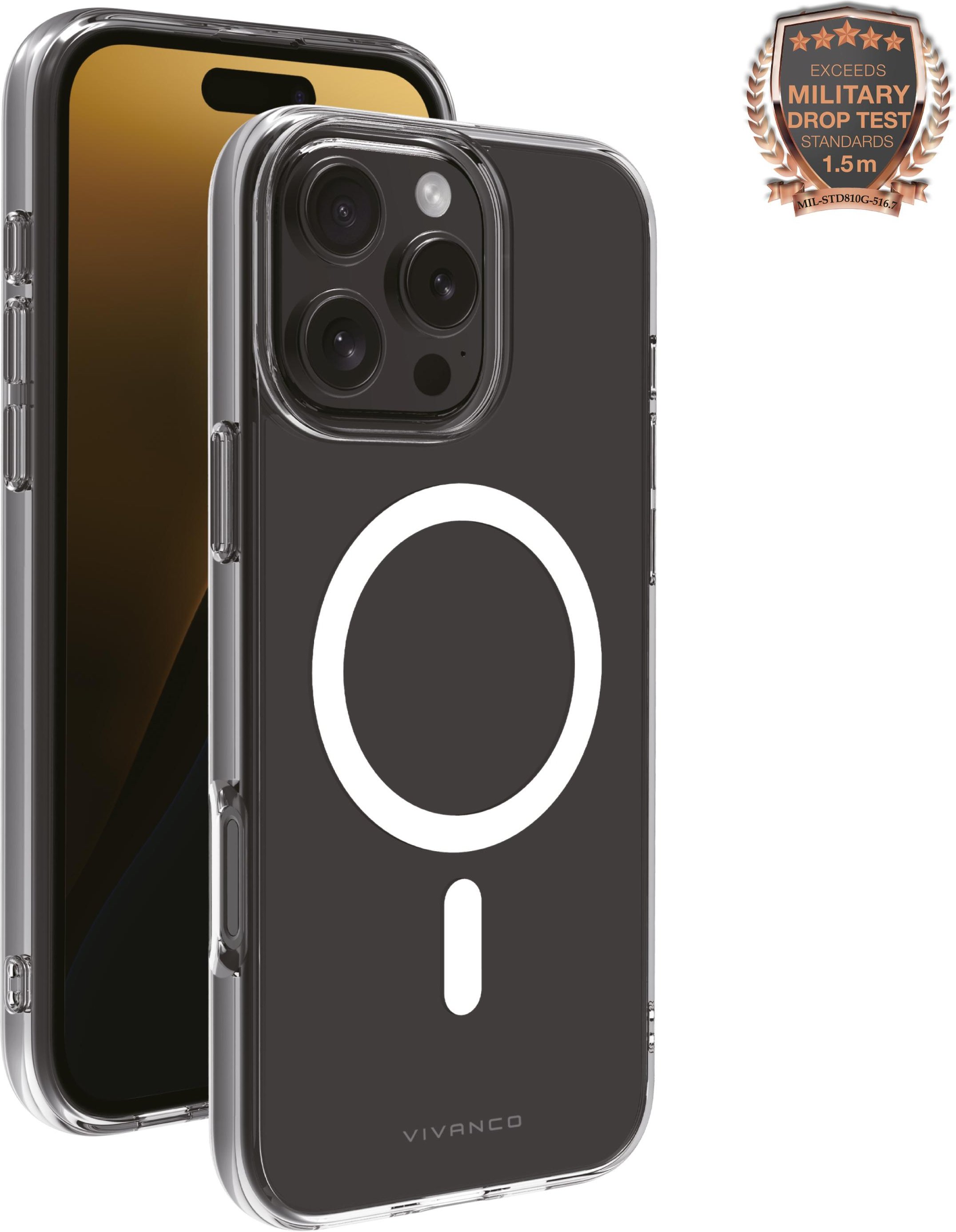 Mag Steady Anti Shock Cover, Magnetic Wireless Charging Support für iPhone 16 Pro Max (64244) Handyhülle