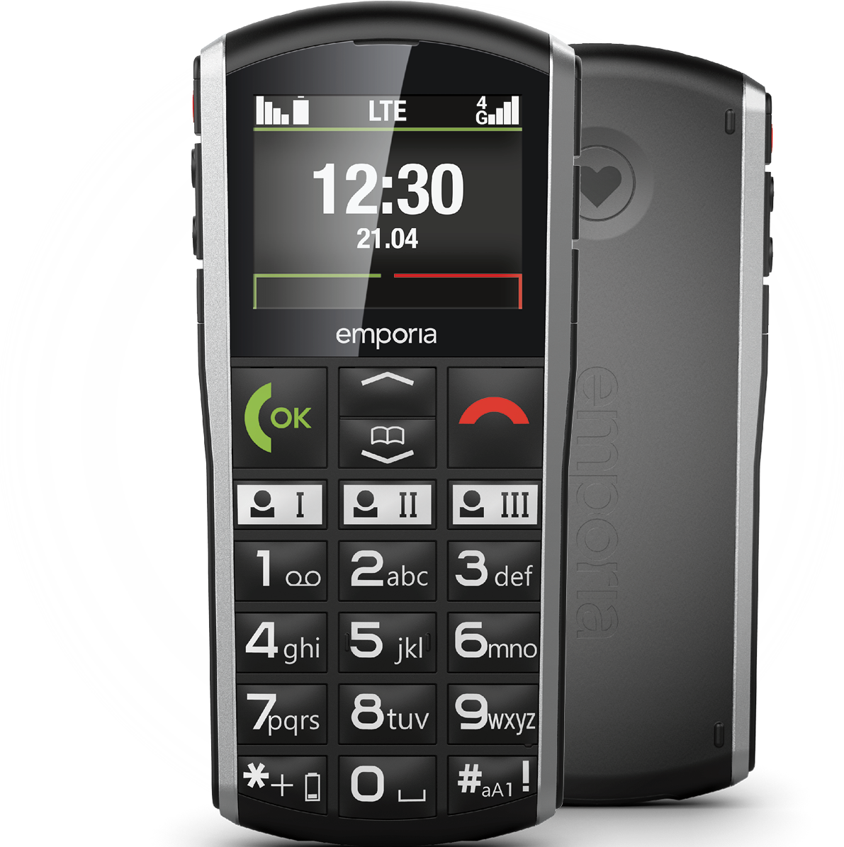 SIMPLICITY 4G, Schwarz - Modell 2025 Handy