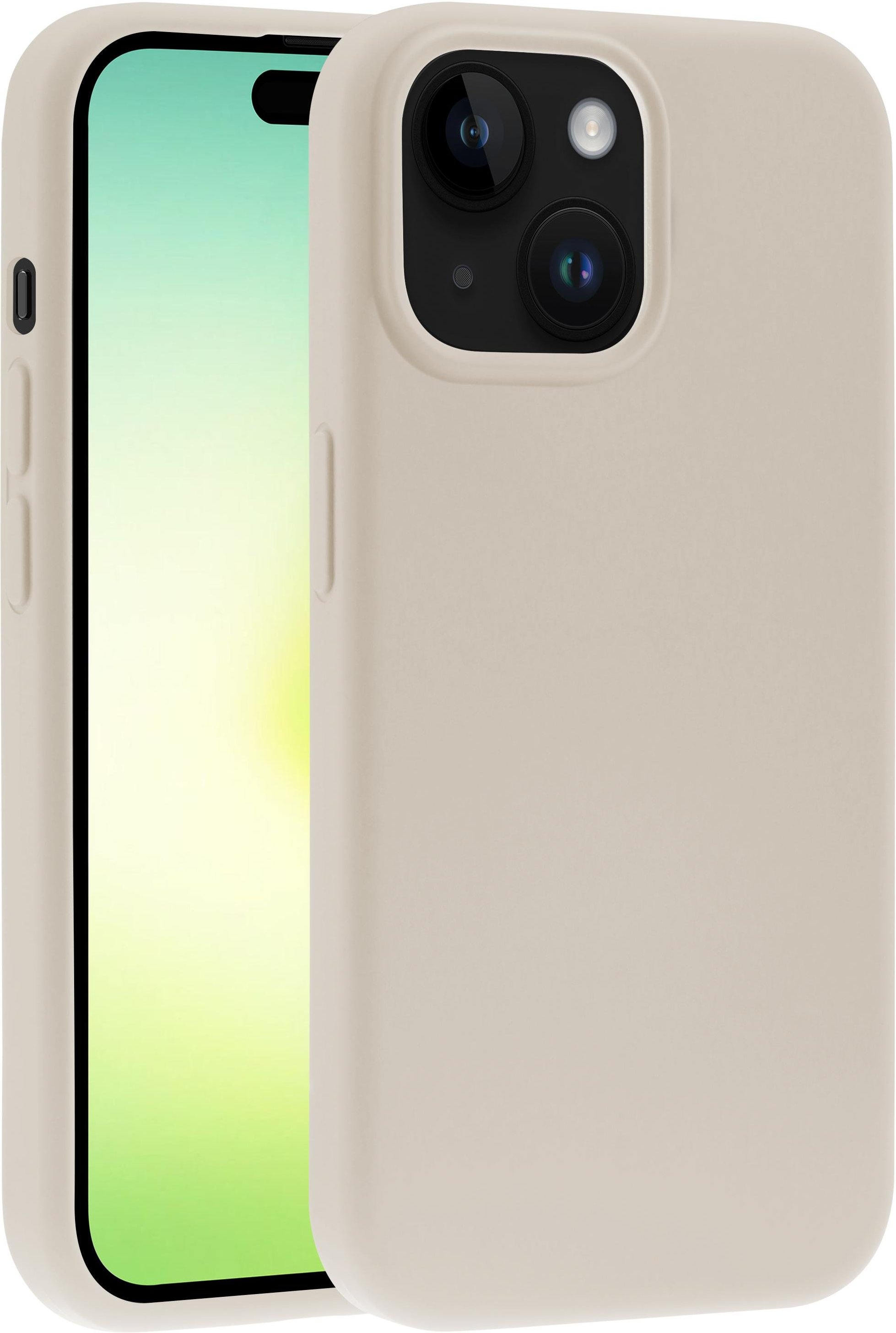 Mag Hype Cover für iPhone 15 Plus, Magnetic Wireless Charging Support, beige (63910) Handyhülle