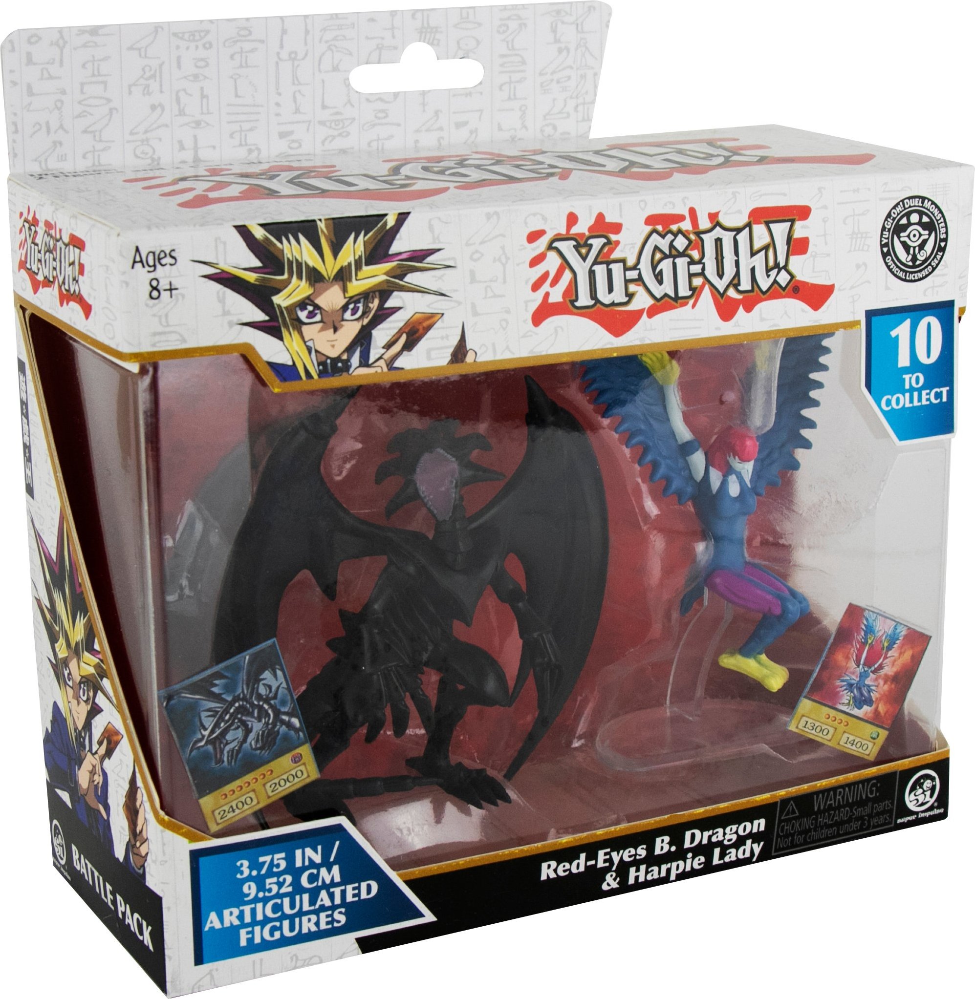 YuGiOh! Battle Figur 2 Red-eyes Black Dragon & Harpie Lady 10cm