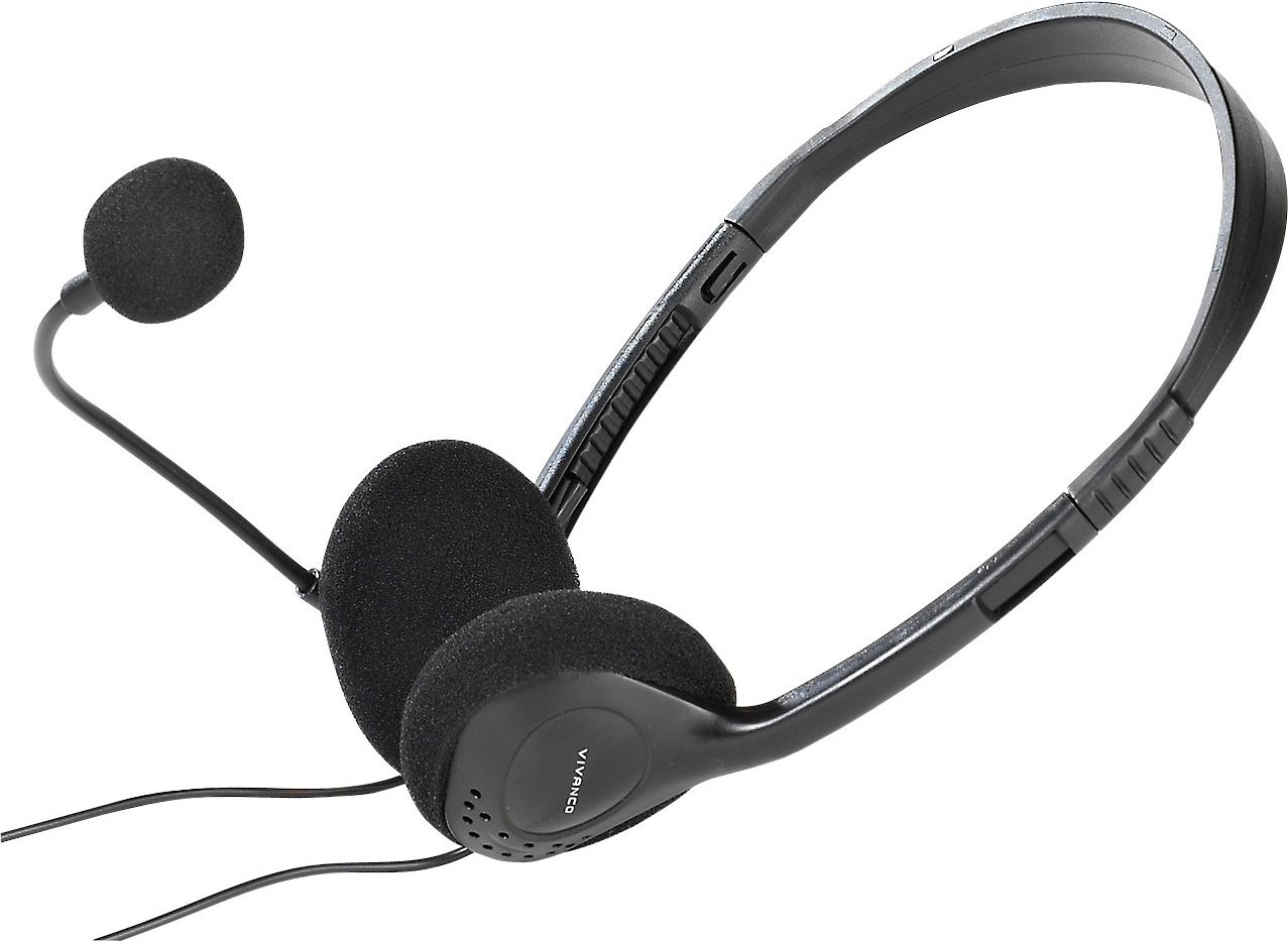 Stereo Headset, ultraleicht mit Lautstärkeregler (36651)