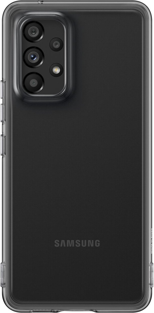 Soft Clear Cover EF-QA536 für das Galaxy A53 5G, schwarz Handyhülle