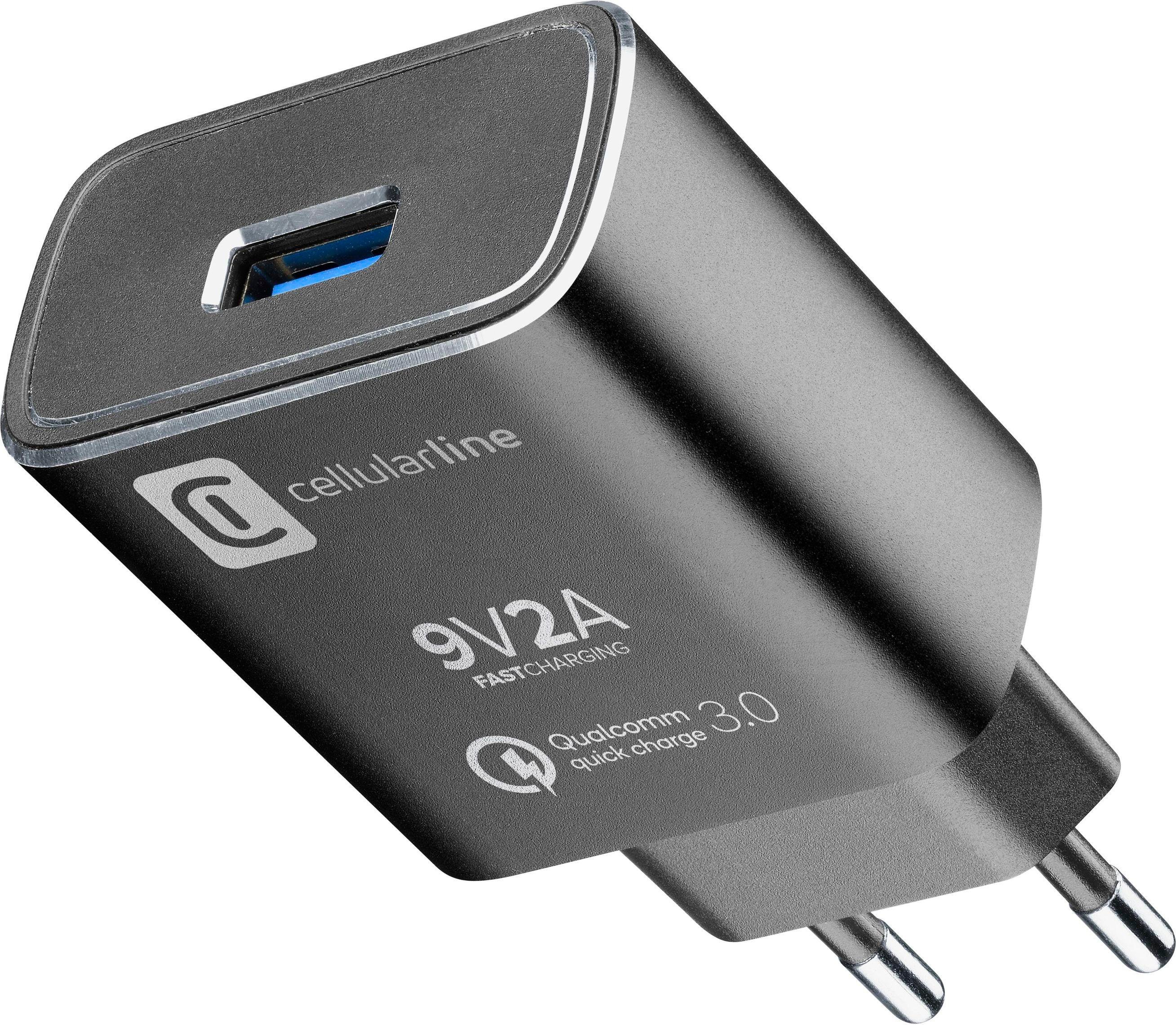 USB Charger Kit QC, Qualcomm 3.0 Technology, designed for Huawei, schwarz (60036)