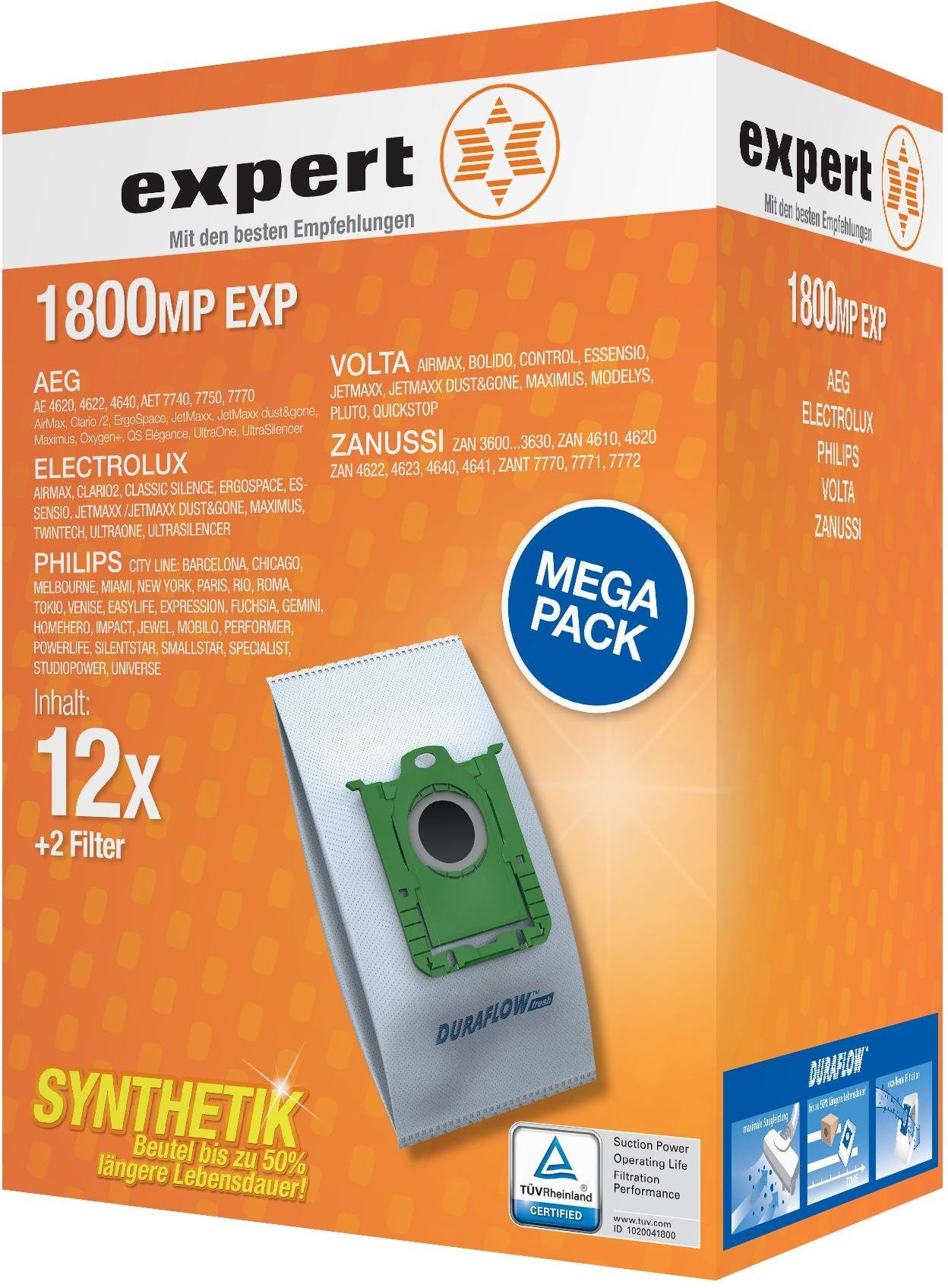 1800 MP EXP - 2019 Staubsaugerbeutel