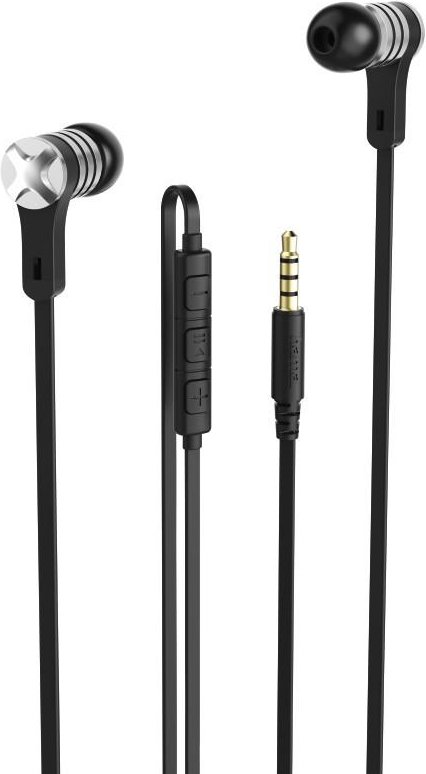Kopfhörer "Intense", In-Ear, Mikrofon, Flachbandkabel, Schwarz (00184018)