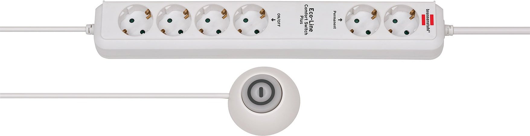 Eco-Line Comfort Switch Plus EL CSP 24 Steckdosenleiste 6-fach weiss 1,5m H05VV-F 3G1,5 2 permanent