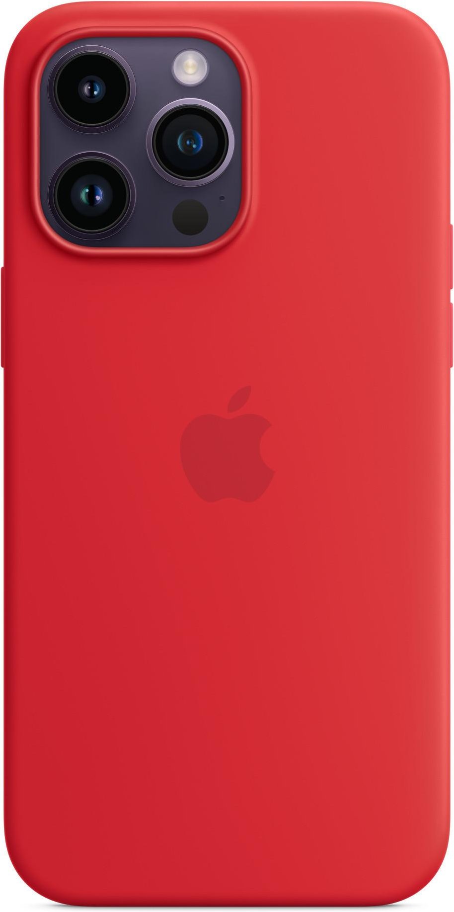 iPhone 14 Pro Max Silikon Case mit MagSafe - (PRODUCT)RED Handyhülle