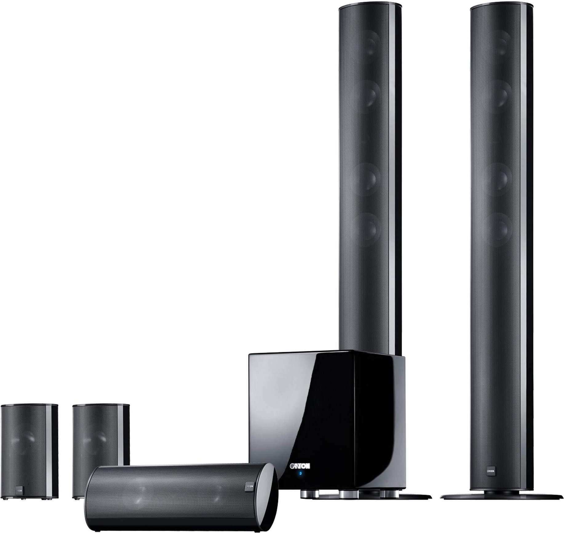 Movie 2050.3 schwarz eloxiert 5.1 Heimkino-System