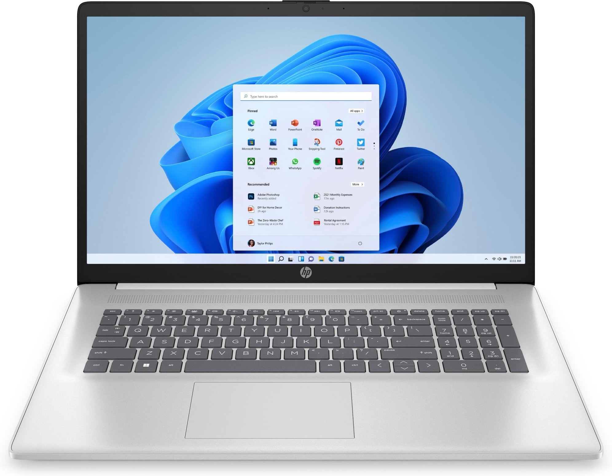 Thumbnail - Notebook 17-cp3676ng, Silber, 17.3 Zoll, Full-HD, AMD Ryzen 7-7730U, 16 GB, 1 TB SSD