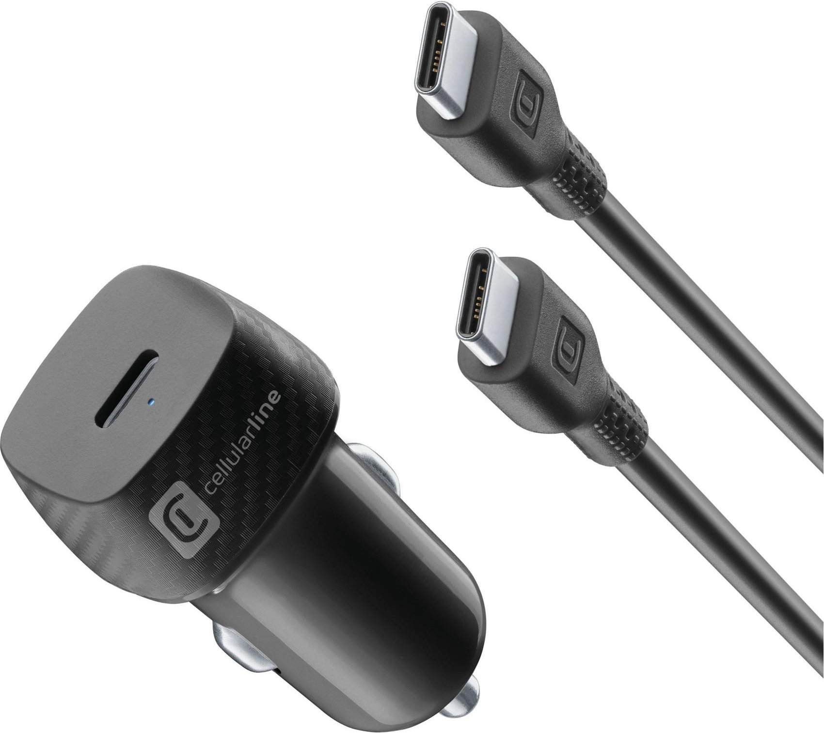 Super Fast Car Charger Kit 25 Watt Typ-C Black Autoladegerät