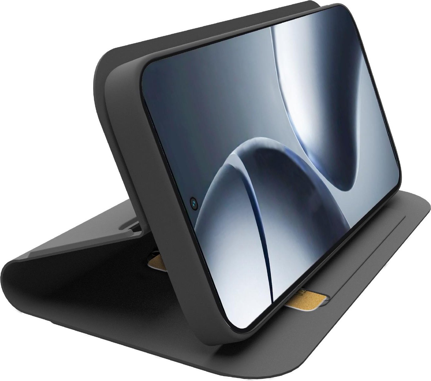 Klapphülle mit Ständer und Soft-Touch-Oberfläche für das Xiaomi 14T, Schwarz