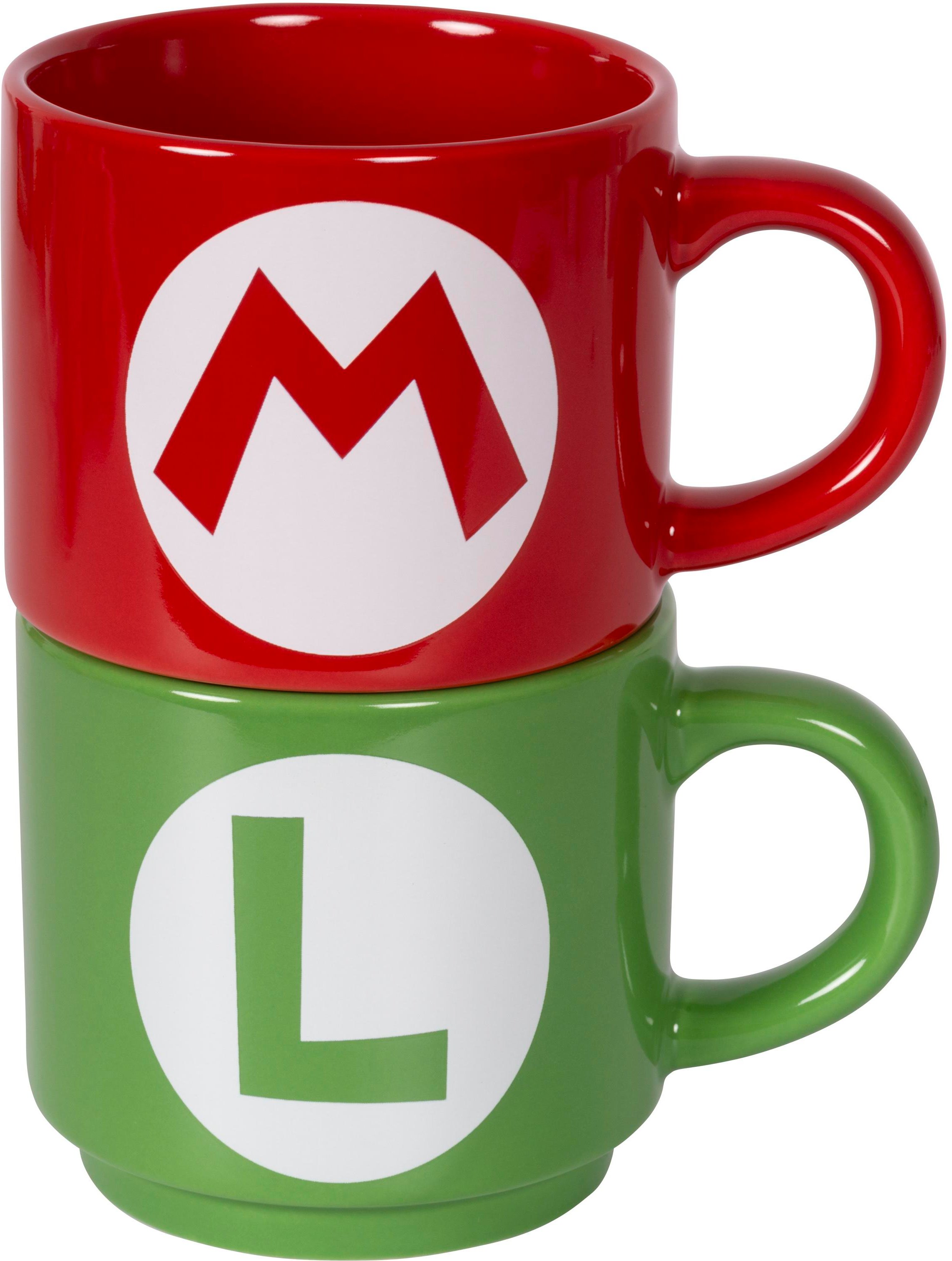 Super Mario Tassen 2er Set Tasse