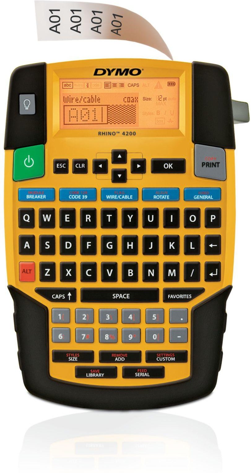 Rhino 4200 6/9/12/19mm Rhino-Bänder Qwerty EU Etikettendrucker