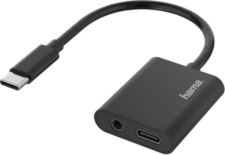 Audio-Adapter, 2in1, USB-C-St. - 3,5-mm-Klinke/USB-C-Buchse, Audio + Laden (00200319)