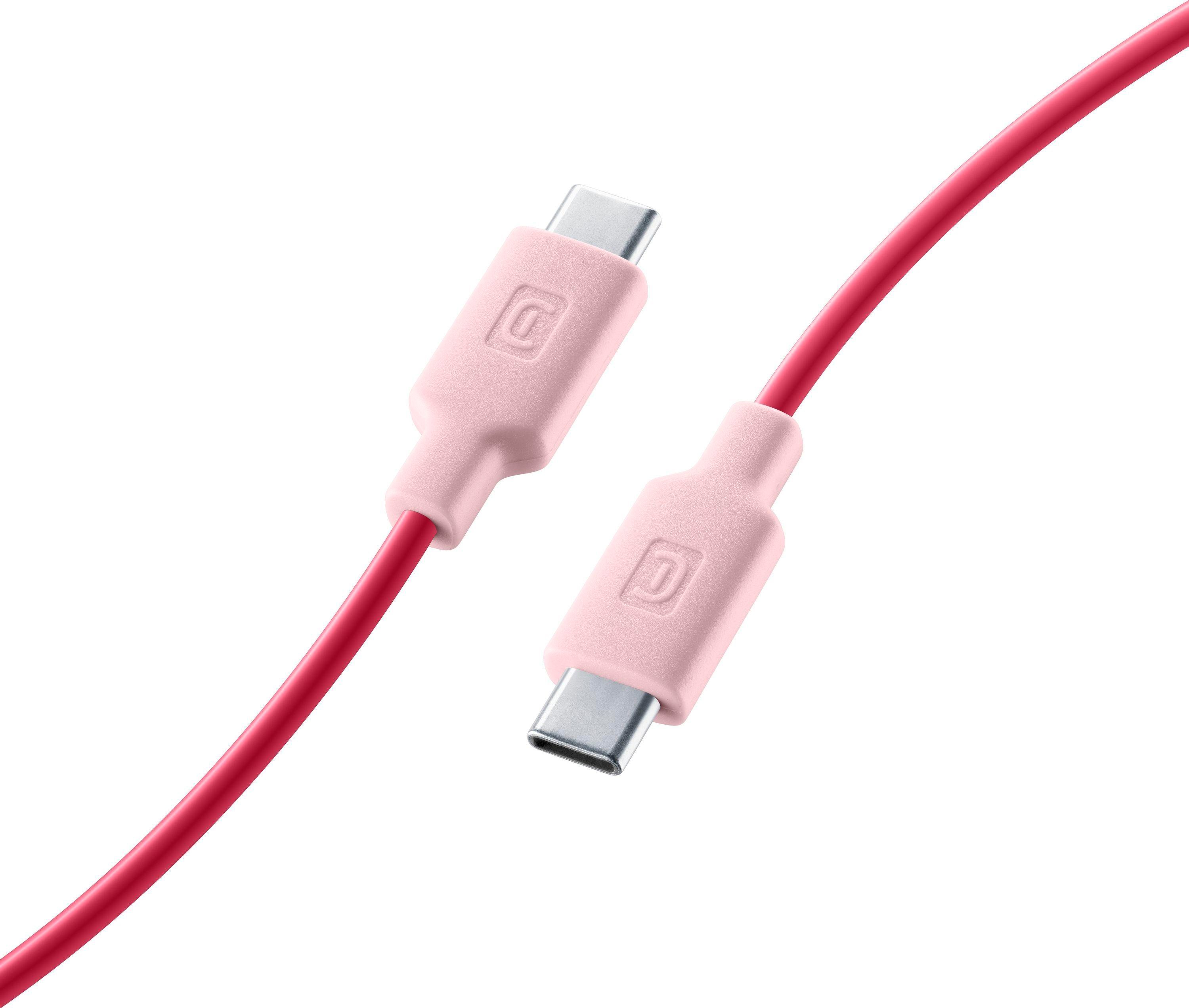 Style Color Data Cable USB Typ-C/ Typ-C 1 m Pink (60463)