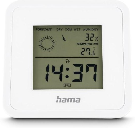 Thermometer und Hygrometer "Borneo", digital, für innen, Weiß (00185891)
