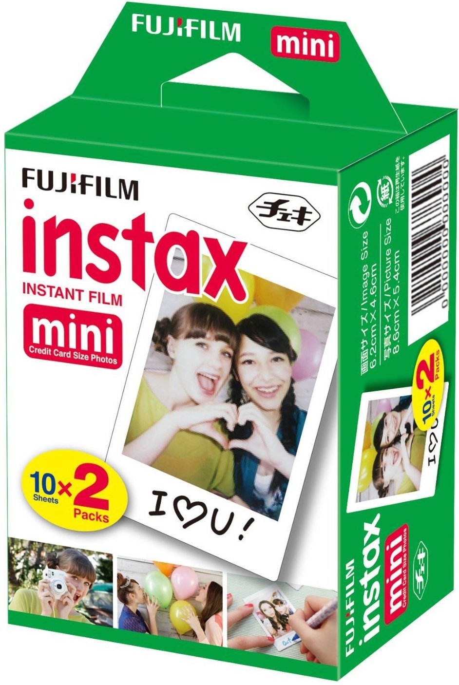 Instax Mini Standard Twin Pack (10x2) Sofortbildkamera-Filme